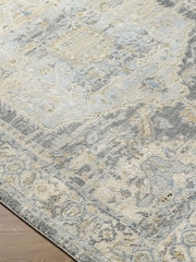 LIVABLISS Vintage Blue Avellino Vintage Traditional Boho High Pile Rug - Image 6 of 7