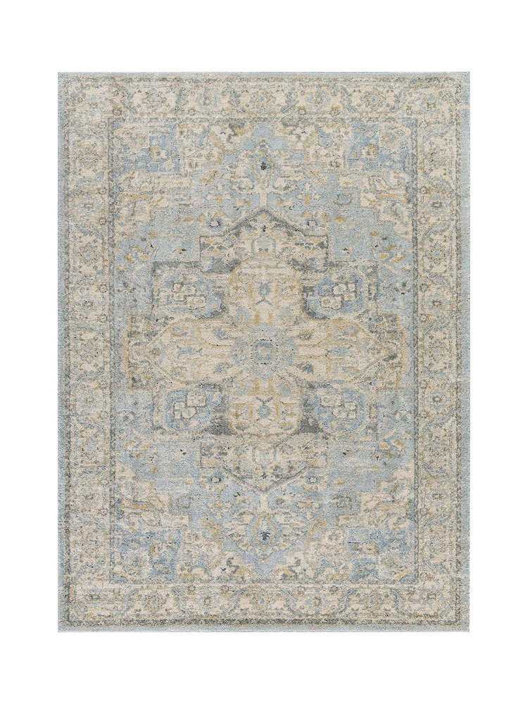 LIVABLISS Vintage Blue Avellino Vintage Traditional Boho High Pile Rug - Image 7 of 7