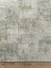 LIVABLISS Green Haze Avellino Abstract Modern Marble High Pile Rug - Image 5 of 6