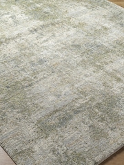LIVABLISS Green Haze Avellino Abstract Modern Marble High Pile Rug - Image 6 of 6