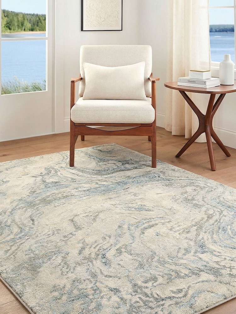 LIVABLISS Natural Marble Avellino Abstract Modern Marble High Pile Rug - Image 1 of 7 LIVABLISS Natural Marble Avellino Abstract Modern Marble High Pile Rug - Image 1 of 7