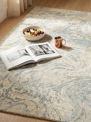 LIVABLISS Natural Marble Avellino Abstract Modern Marble High Pile Rug - Image 2 of 7