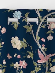 Laura Ashley Midnight Blue Summer Palace Made to Measure Curtains - Image 7 of 9