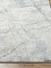 LIVABLISS Grey Quartz Avellino Abstract Modern Marble High Pile Rug - Image 2 of 7