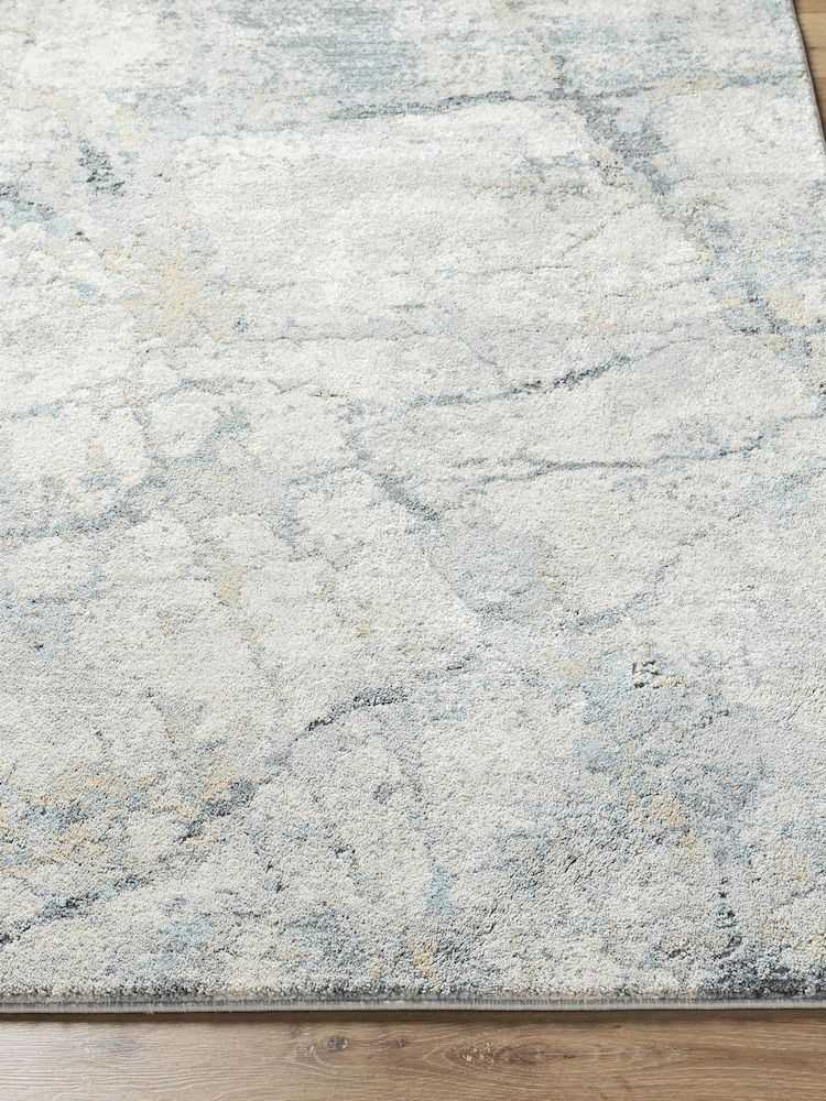 LIVABLISS Grey Quartz Avellino Abstract Modern Marble High Pile Rug - Image 2 of 7 LIVABLISS Grey Quartz Avellino Abstract Modern Marble High Pile Rug - Image 2 of 7