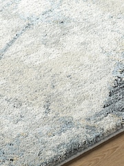 LIVABLISS Grey Quartz Avellino Abstract Modern Marble High Pile Rug - Image 4 of 7