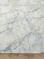LIVABLISS Grey Quartz Avellino Abstract Modern Marble High Pile Rug - Image 5 of 7