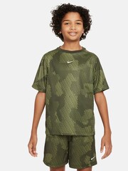 Nike Khaki Green Multi Dri-FIT Short Sleeve T-Shirt - Image 1 of 4
