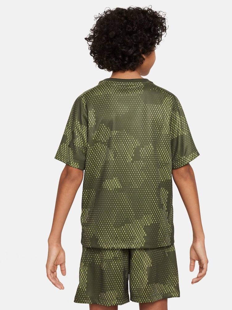 Nike Khaki Green Multi Dri-FIT Short Sleeve T-Shirt - Image 2 of 4