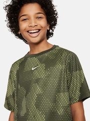 Nike Khaki Green Multi Dri-FIT Short Sleeve T-Shirt - Image 3 of 4