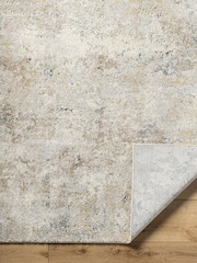LIVABLISS Brown Marble Avellino Abstract Modern Marble High Pile Rug - Image 3 of 7