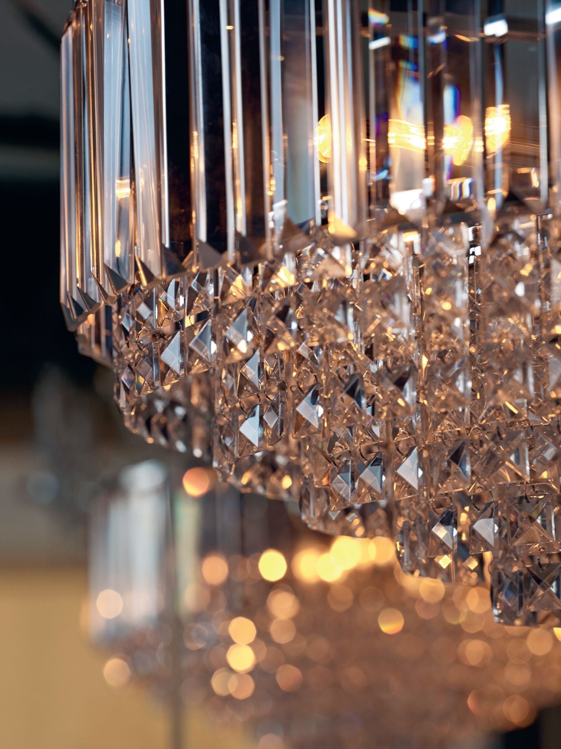 Laura ashley vienna crystal 3 light semi flush ceiling light hot sale
