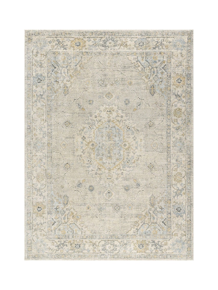 LIVABLISS Vintage Grey Avellino Vintage Traditional Boho High Pile Rug - Image 1 of 6