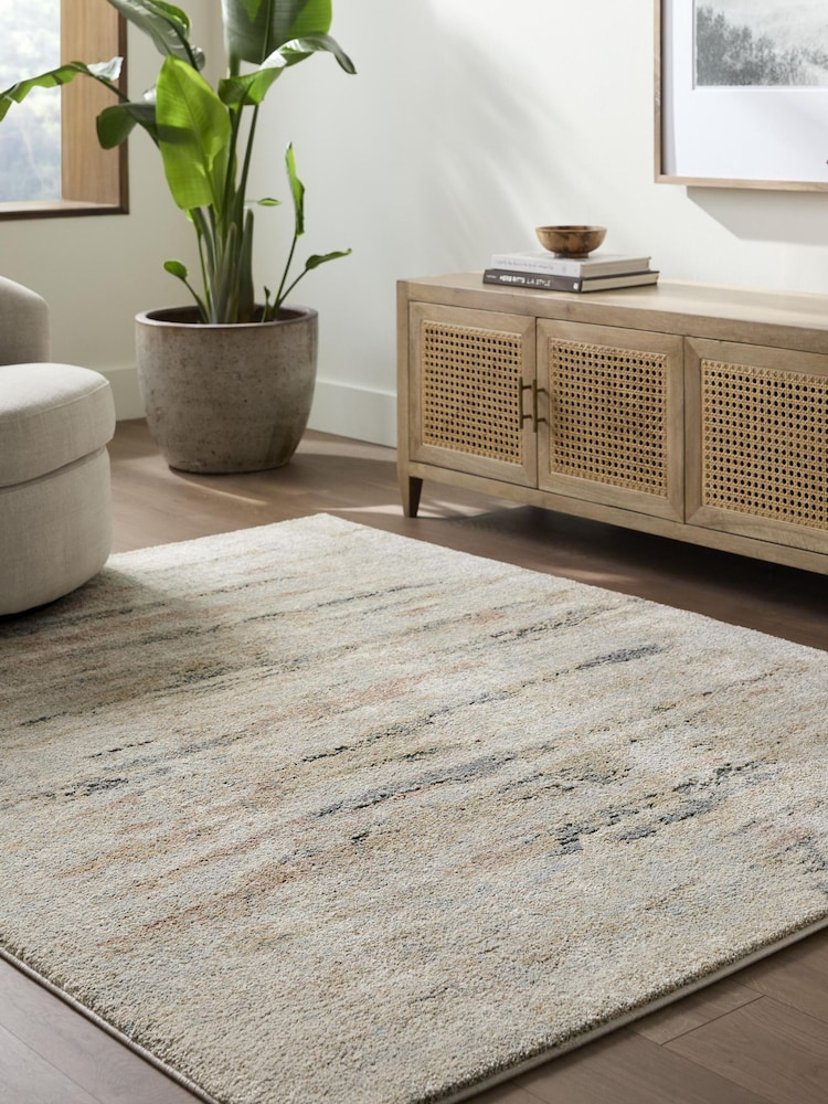 LIVABLISS Natural Haze Avellino Abstract Modern Marble High Pile Rug - Image 1 of 9 LIVABLISS Natural Haze Avellino Abstract Modern Marble High Pile Rug - Image 1 of 9