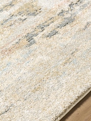 LIVABLISS Natural Haze Avellino Abstract Modern Marble High Pile Rug - Image 6 of 9