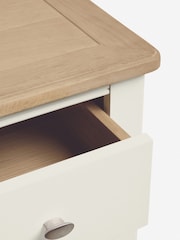 Chalk White Hampton Painted Oak Collection 5 Drawer Chest Of Drawers - Image 7 of 8