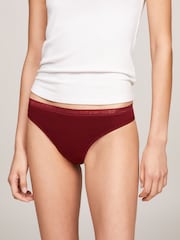Tommy Hilfiger Blue Logo Lace Thongs 3 Pack - Image 3 of 9