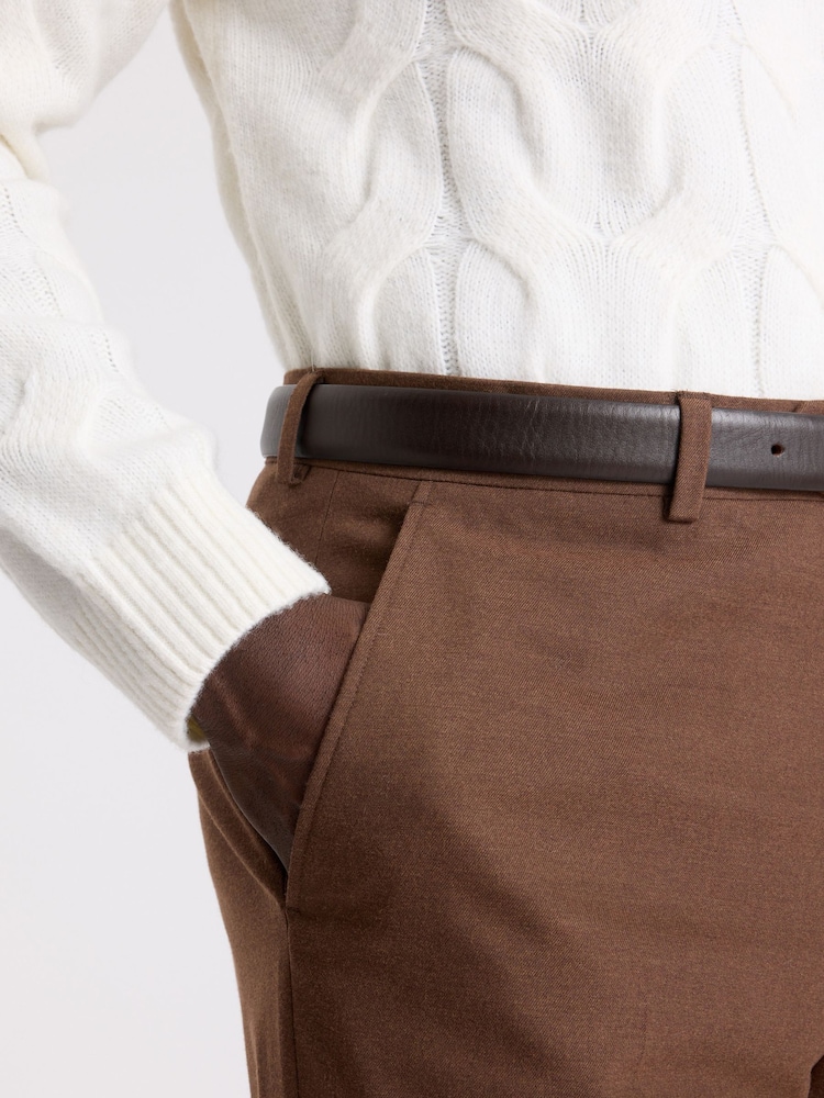 MOSS pantalone od flanela za odelo opuštenog kroja - Slika 3 od 3 MOSS pantalone od flanela za odelo opuštenog kroja - Slika 3 od 3