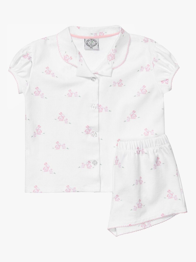 Trotters London Pink Flopsy Bunny Jersey Pyjamas - Image 2 of 2