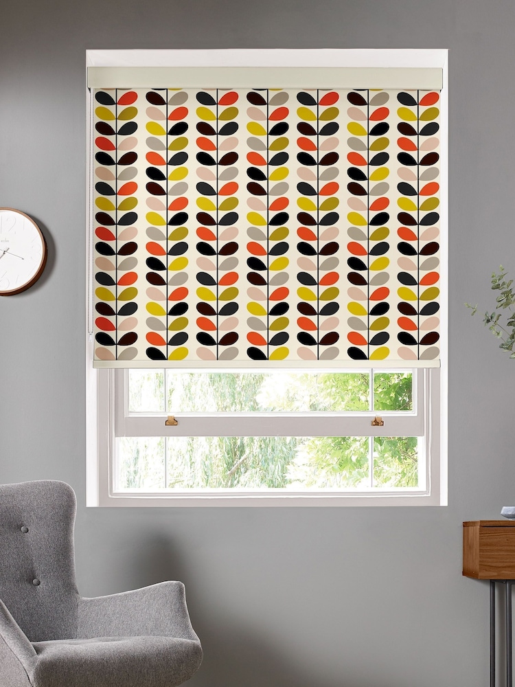 Orla Kiely Cream Multi Stem Made To Measure Roller Blind - Image 1 of 4