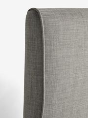 Simple Contemporary Silver Grey Contemporary Upholstered Headboard - Image 2 of 5