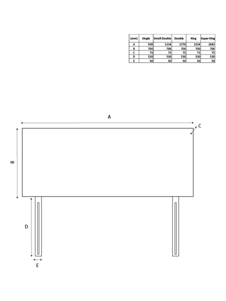 Simple Contemporary Silver Grey Contemporary Upholstered Headboard - Image 5 of 5