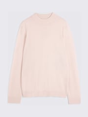 MOSS Pink Merino-Blend Mock-Neck Jumper - Image 3 of 3