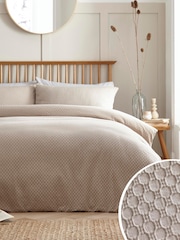 Appletree Natural Santos 100% Cotton Duvet Cover Set - Image 1 of 4