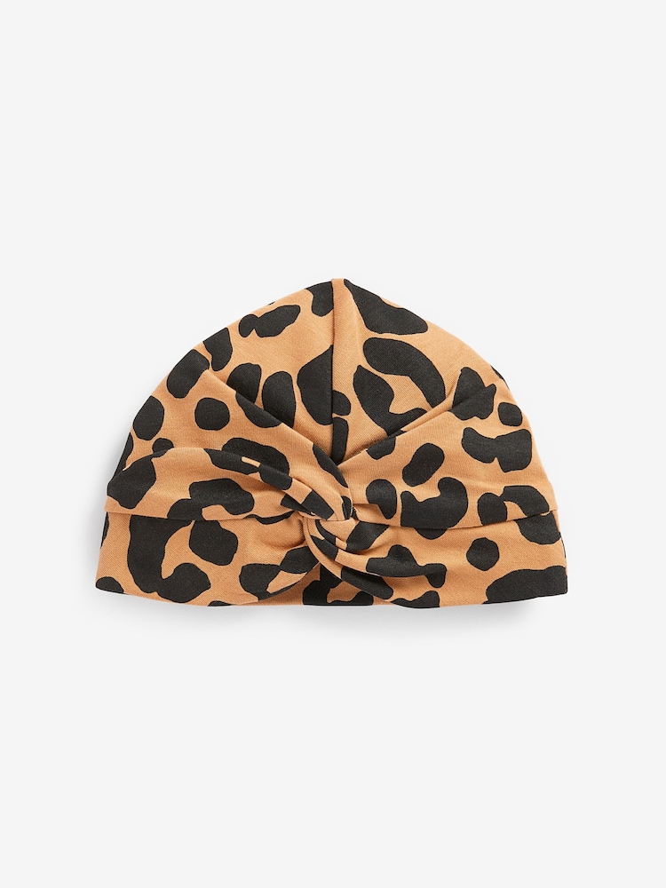 Orange Leopard - 2 Pack Baby Turbans (0mths-2yrs) - Изображение 2 из 4