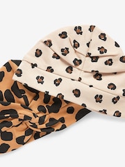 Orange Leopard - 2 Pack Baby Turbans (0mths-2yrs) - Изображение 4 из 4