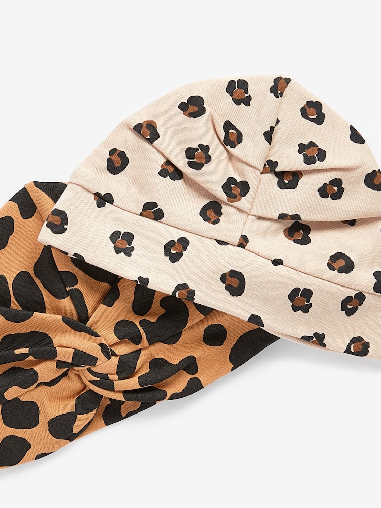 Orange Leopard - 2 Pack Baby Turbans (0mths-2yrs) - Изображение 4 из 4
