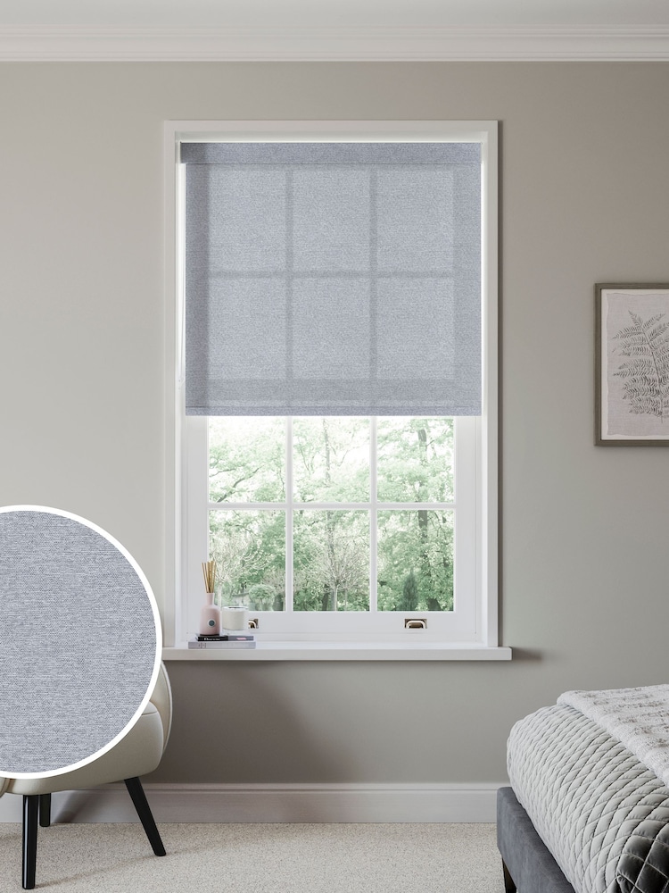 Grey Hester Made to Measure Roller Blind - Image 1 of 6