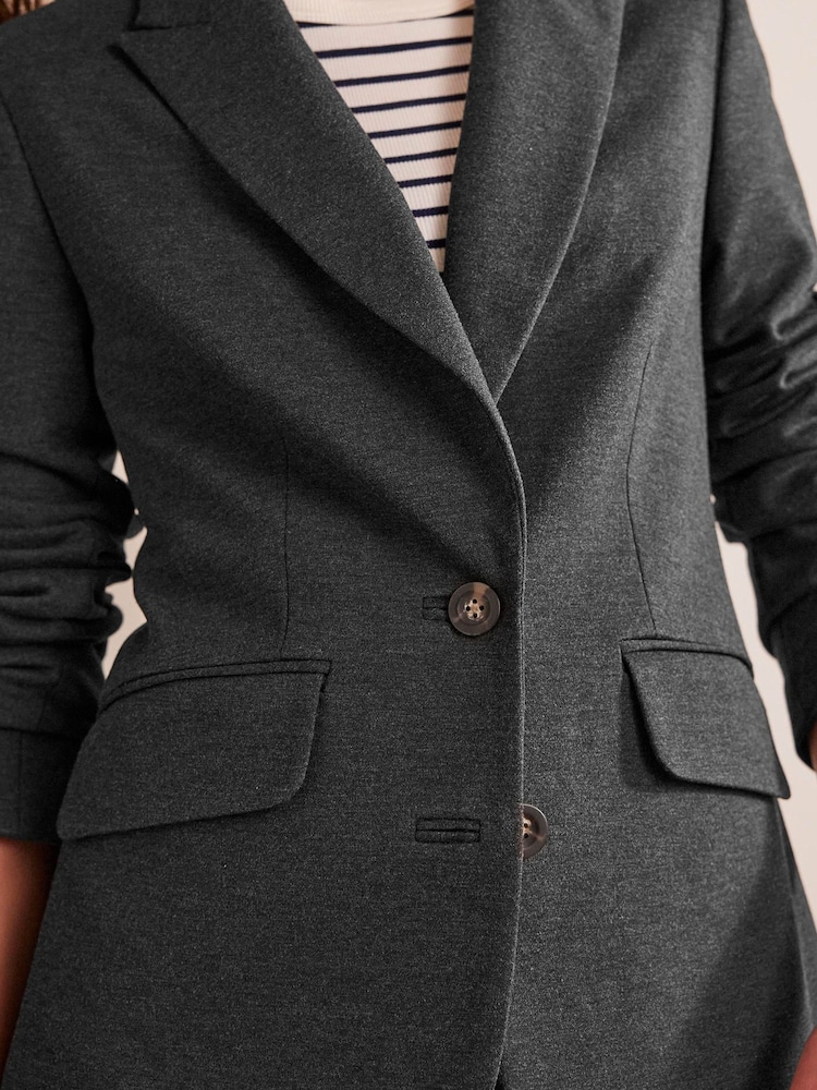 Boden Grey The Marylebone Jersey Blazer - Image 4 of 4