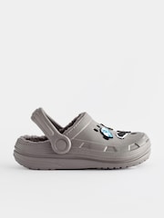 Grey Star Wars Faux Fur Lined Clog Slippers - Image 2 of 5