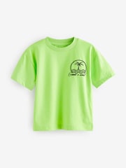 Black/Green 100% Cotton Short Sleeve T-Shirts 4 Pack (3mths-7yrs) - Image 10 of 11