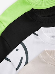 Black/Green 100% Cotton Short Sleeve T-Shirts 4 Pack (3mths-7yrs) - Image 11 of 11