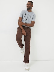 FatFace Brown Modern Coastal Trousers - Image 1 of 6