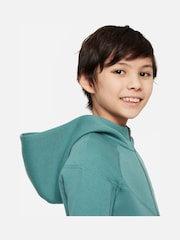 Nike Mid Green Tech Fleece Zip Through Hoodie - Image 5 of 6