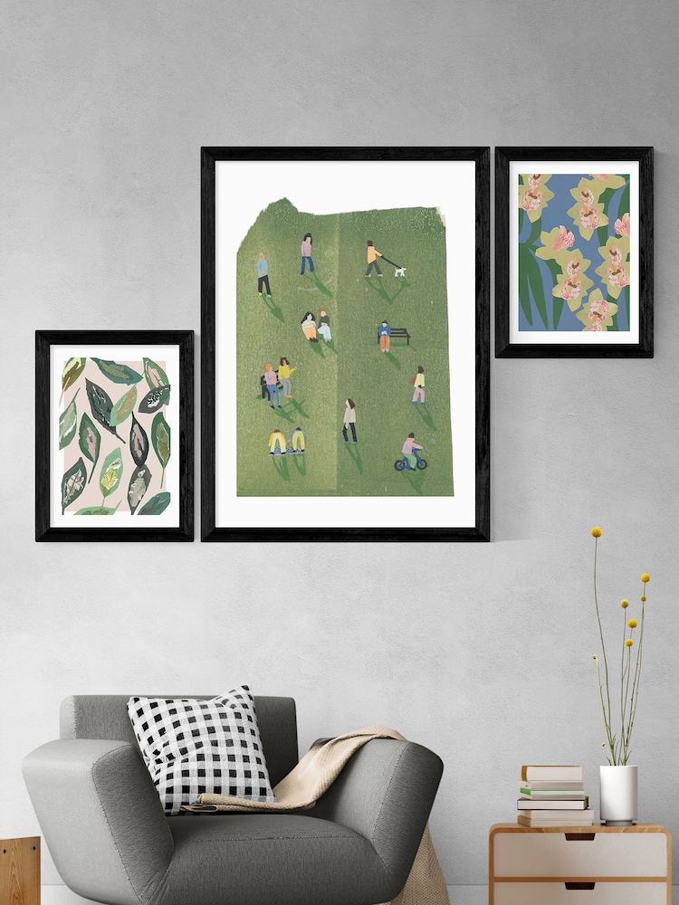 East End Prints Blue Orchids by Katy Welsh - Image 2 of 3
