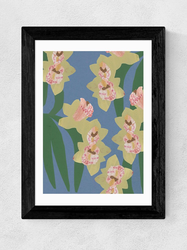 East End Prints Blue Orchids by Katy Welsh - Image 3 of 3