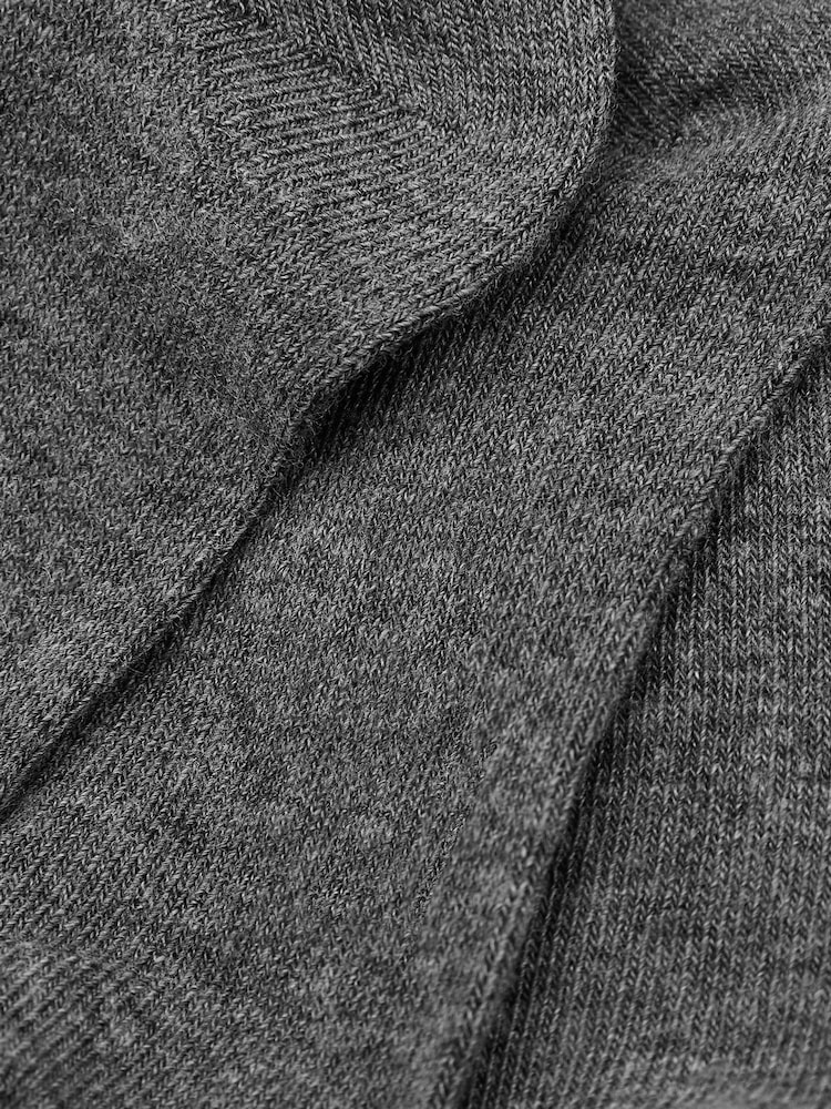 Grey - Grey 3 Pack Cotton Rich Knee High School Socks - Image 3 of 3 Grey - Grey 3 Pack Cotton Rich Knee High School Socks - Image 3 of 3