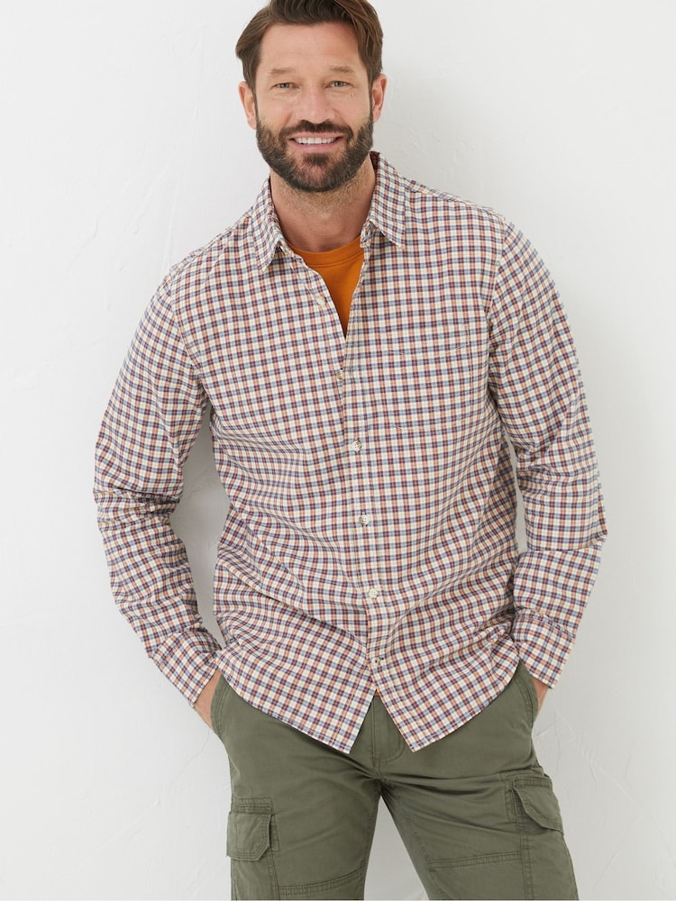 FatFace Red Everly Check Shirt - Image 1 of 5