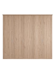 Wiemann Holm Oak Torquay Wood Semi Fitted 5 Door Wardrobe - Image 3 of 4
