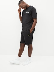 Lyle & Scott Black Cotton Jersey Shorts - Image 3 of 5
