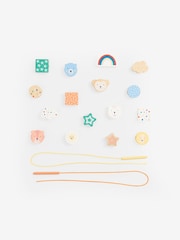 JoJo Maman Bébé Animal Wooden Threading Beads - Image 1 of 8