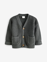 Grey Baby Knitted Cardigan (0mths-2yrs) - Image 1 of 3