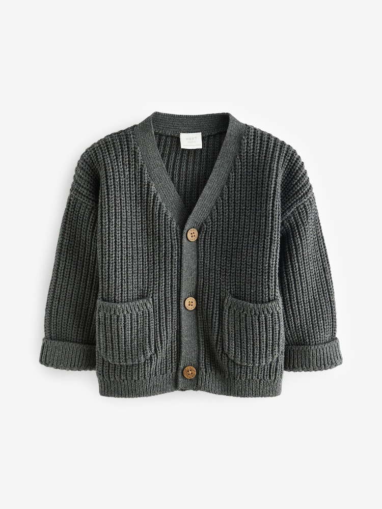 Grey Baby Knitted Cardigan (0mths-2yrs) - Image 1 of 3