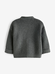 Grey Baby Knitted Cardigan (0mths-2yrs) - Image 2 of 3