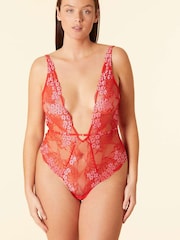 ETAM Red Somptueuse Lace Bodysuit - Image 1 of 5