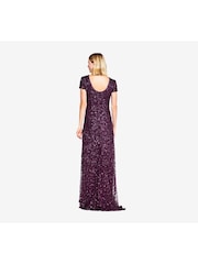 Adrianna Papell Red Scoop Back Long Dress - Image 2 of 4